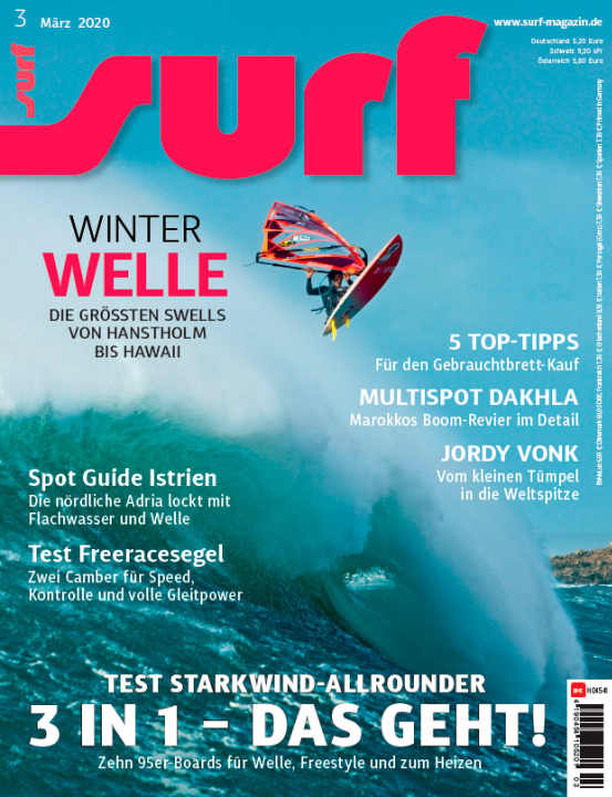 Diesen Artikel bzw. die gesamte Ausgabe SURF 3/2020 können Sie in der SURF App (<a href="https://itunes.apple.com/de/app/surf/id761387049?mt=8"  rel="noopener noreferrer">iTunes</a>  und <a href="https://play.google.com/store/apps/details?id=de.deliusklasing.surf"  rel="noopener noreferrer">Google Play</a> ) lesen – die Print-Ausgabe erhalten Sie <a href="https://www.delius-klasing.de/surf-03-2020-sur-2020-03" target="_blank" rel="noopener noreferrer nofollow">hier</a> .