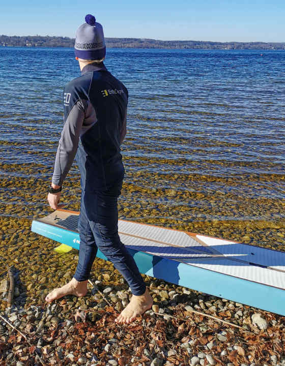 Schultern und Rücken sind gut eingepackt.