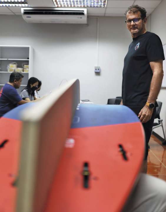 All the details at a glance: The 57-year-old has 40 years’ experience in board-making.