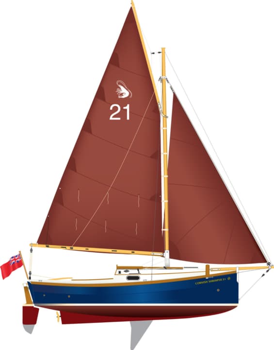   Grazie ai suoi attacchi flessibili, lo Shrimper 21 è facile da rimorchiare e può anche cadere a secco.