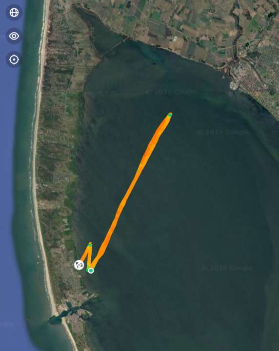 In the second race, the course runs for about seven kilometres, ending just before Ringkøbing.