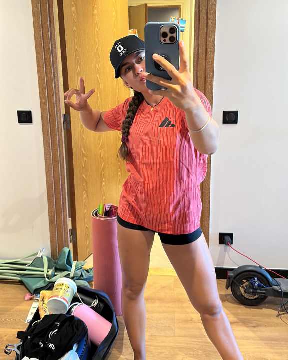 Theresa Steinlein in the Olympic Village of Marseille