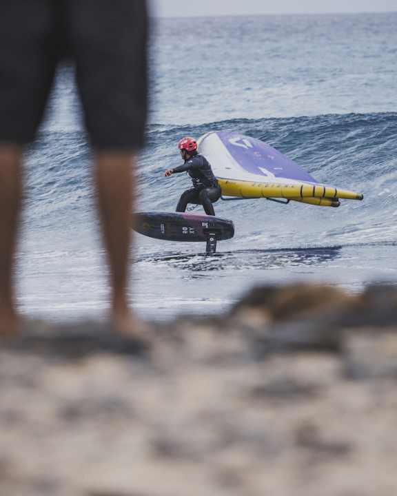 Nia Suardiaz at the only wave event in Cape Verde
