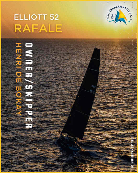 L'affiche du challenger "Rafale" pour la 9e édition de la RORC Transatlantic Race
