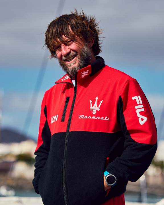  Record-hungry and as mischievous as ever: "Maserati" skipper Giovanni Soldini, with whom Boris Herrmann has also often been in action