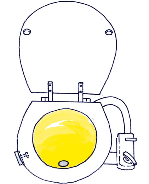 Lifehacks: Glare-free automatic toilet light