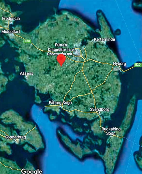 Insel Fünen, Kartenübersicht