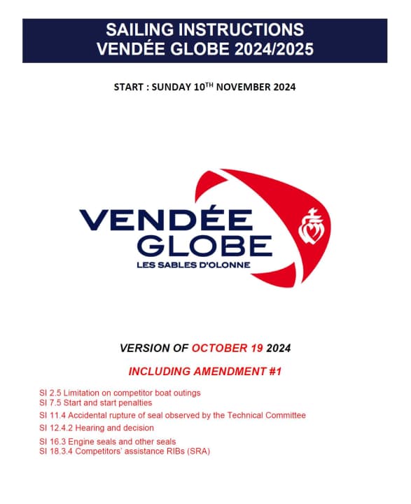 Solo una delle 17 serie di regole per il Vendée Globe 2024 finora stabilite