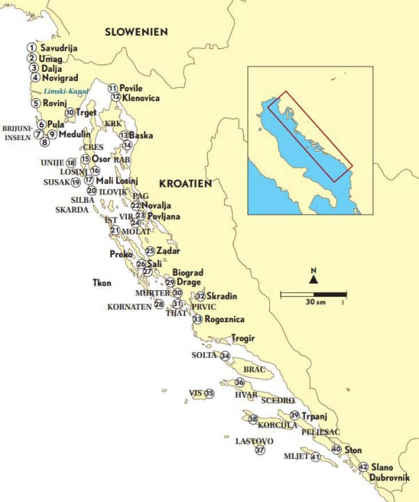 Nella stagione 2023 ci saranno cambiamenti nelle seguenti destinazioni in Croazia