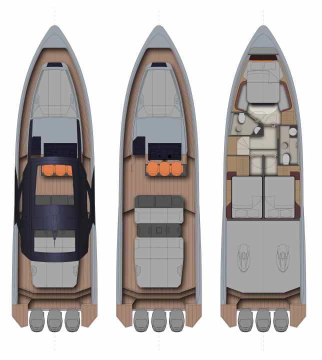 The deck plan in detail.