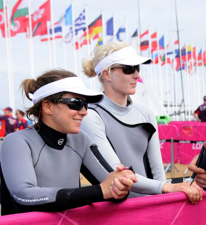   Nach den Rennen ist vor dem Finale: Kathrin Kadelbach und Rike Belcher