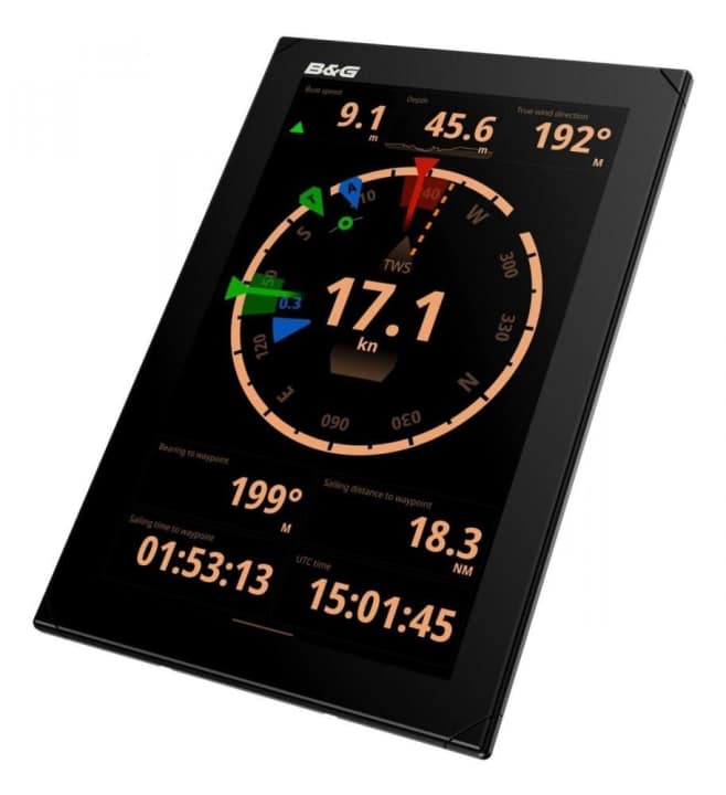   Depending on the course, the preferred view of the boat data changes automatically