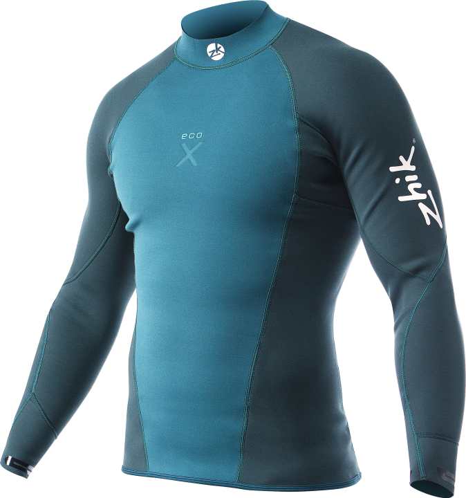   La combinaison de skiff Microfleece Eco Foam de Zhik est fabriquée à partir de caoutchouc naturel et de PET recyclé.