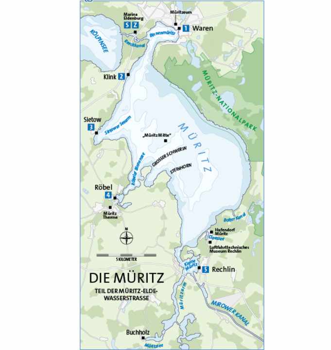 Die Müritz | Karte: Christian Tiedt