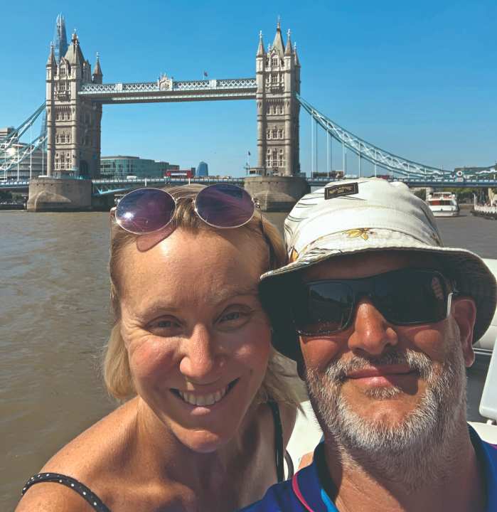 Daniela and Tim Eldering sailed from We­mel­­dinge to London on their Moody Eclipse 33