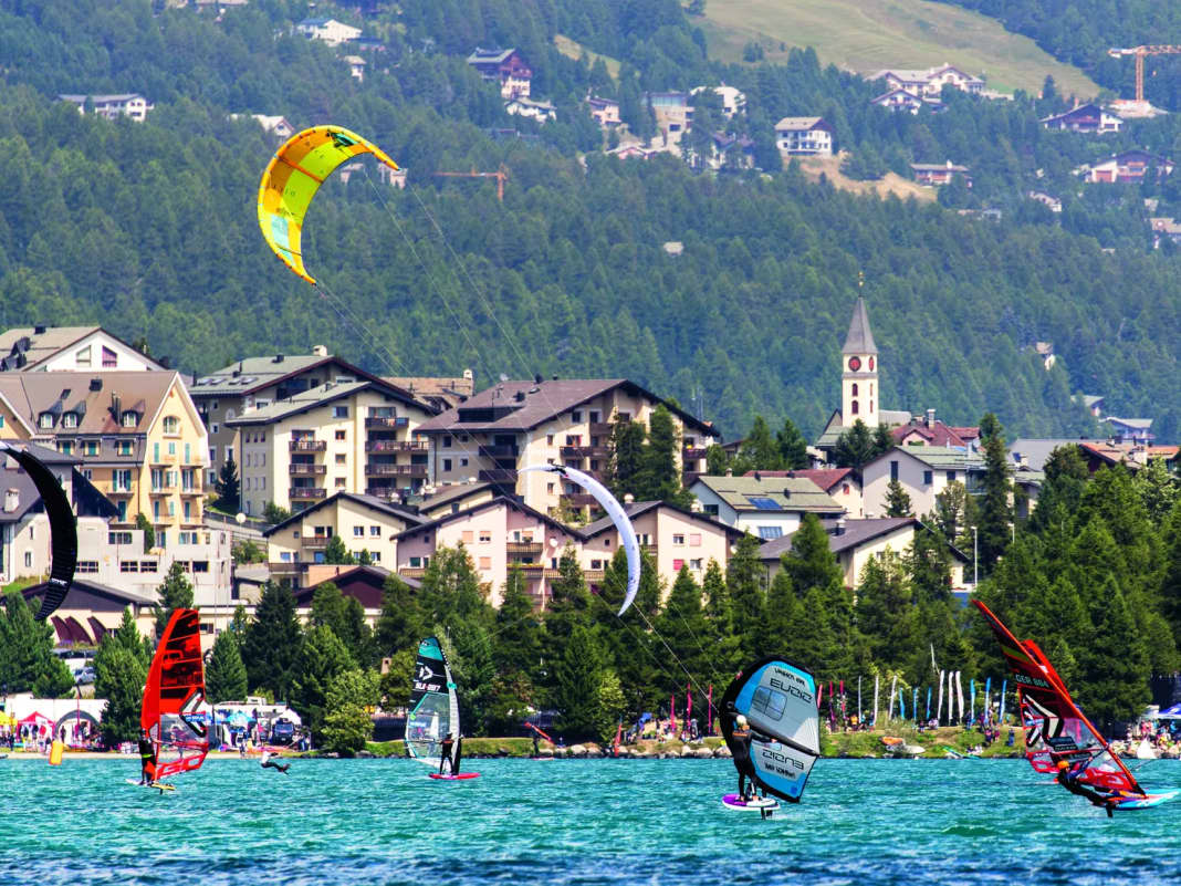 Windsurfen im Engadin - Hotel-Package inklusive Surfkurs