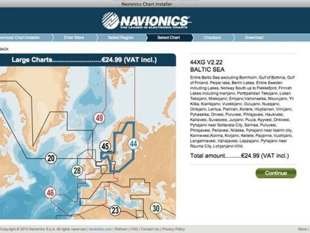 Preiswerte PC-Navigation von Navionics
