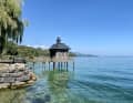 Seebad mit Pavillon in Saint Aubin am Neuenburgersee