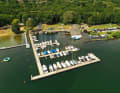 Jetty of the Schwerin Yacht Club.
