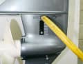 Engines that operate in salt water must be thoroughly flushed, either via a flush connection or over a bucket.