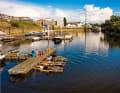 Floating jetty of the Neustadt harbour