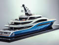 ... "Go" (77 metres, Turquoise) decorate the office in the London district of Putney
