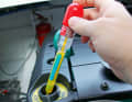 For engines with a dual-circuit cooling system, the antifreeze concentration must be determined using an antifreeze tester