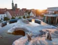 Roof area of the Ozeaneum in Stralsund
