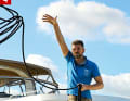 As you do so, quickly open your hand – with the cuff unrolled – in the direction of the throw...