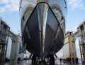Steel protects the bow tip.