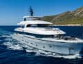 Moonen 122 Martinique ‘Lollipop’: This 37-metre-long steel-and-aluminium yacht has a top speed of 17 knots and a maximum range of 4,000 nautical miles when travelling at 10 knots.