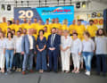 The SeaHelp team led by Wolfgang Dauser (left), his wife Gudrun (centre) and Marko Orlić (right), head of the operations centre in Punat.