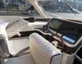 White upholstery defines the look