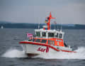 The rescue coordination centre uses wind and current conditions to calculate search areas if no exact position is known