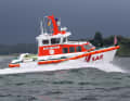 The 9.5 metre lake rescue boat "Werner Kuntze"