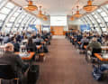 Space with a view: The Elbe dome of the Hotel Hafen Hamburg has been attracting the who's who of the superyacht industry for many years as part of the GSC