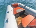The seat cushions in the bow ...
