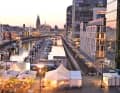 Beste Lage: Rheinauhafen in Köln mit den markanten Kranhäusern auf der rechten Bildseite