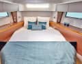 The owner's cabin in the bow with plenty of space