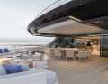 Inviting: The spacious outdoor areas on the upper deck, ...