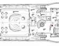 Oberdeck: Helipad vor integrierter Brücke mit Technik von Radio Zeeland und Sportwagen- inspiriertem Design von Studio Vafiadis
