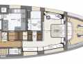 Main deck: In the owner's cabin, access to the bathroom is via the walk-in wardrobe