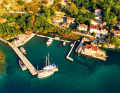 Small harbour at the foot of the mountains. Stari in the north-east of the harbour offers a solid jetty for guest sailors