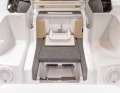 View into the front Multicabin: upholstery and toilet are optional