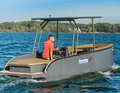 When travelling as efficiently as possible at 3.5 knots at 1300 rpm, the power consumption is