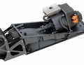 Compact: Waterjet with 15 kilowatt electric motor.