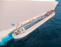 Plaisir de la baignade à bord du bateau de navigation intérieure transformé "Edelweiss