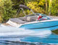 The boat impresses with its sporty handling