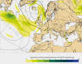 Risultato del modello meteorologico generato dall'AI del GraphCast di ECMWF