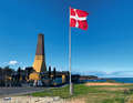 The chimneys of the numerous fish smokehouses are a typical sight